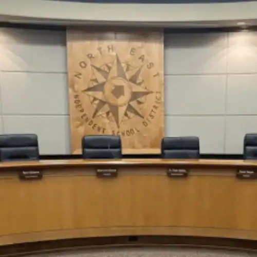 NEISD school board elections The NEISD school board dais